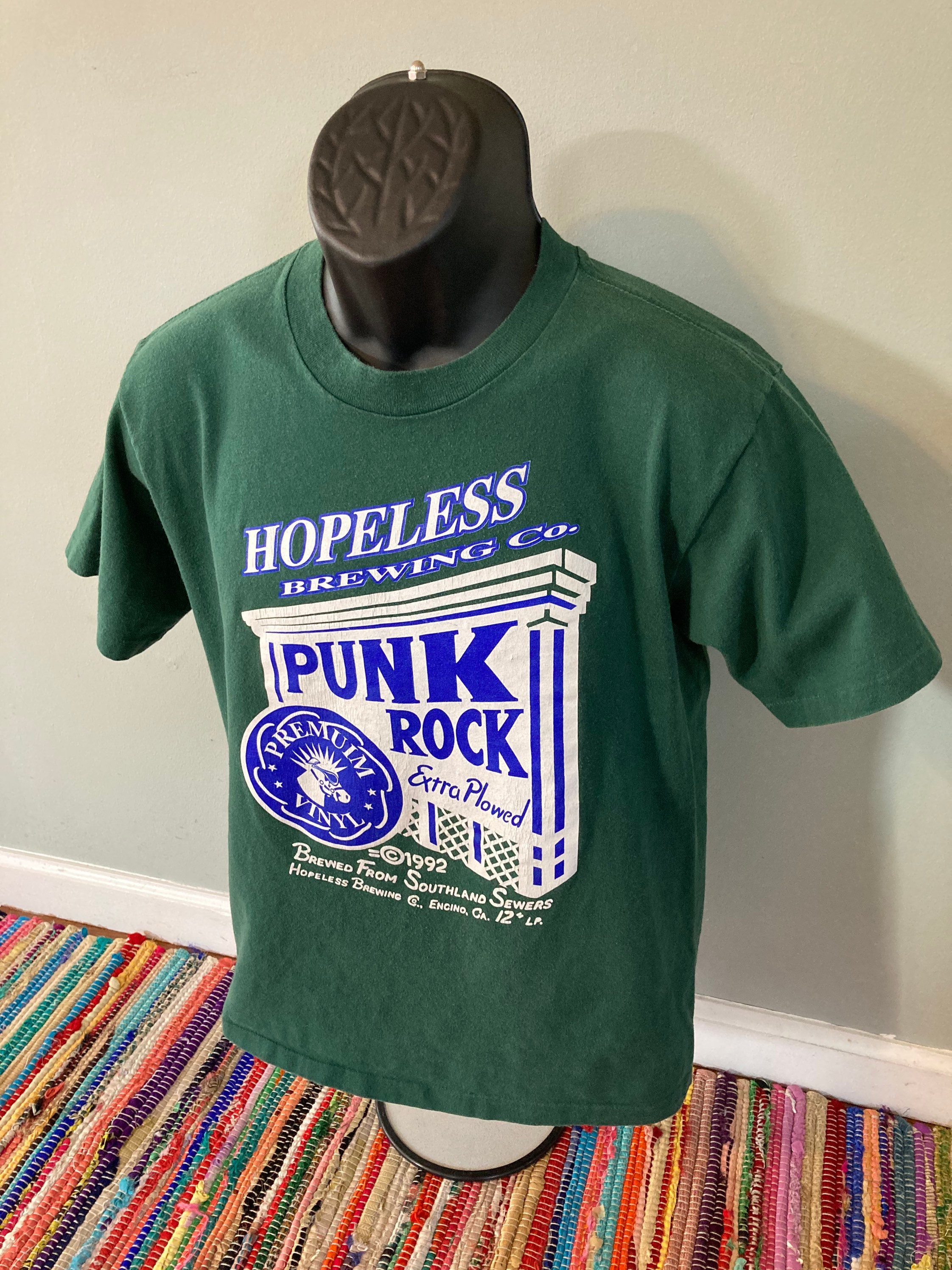 訳あってお買い得！30～80％OFF Hopeless Rock Punk 1992 Records Tee Band 90s Vintage Shirt ミュージシャン