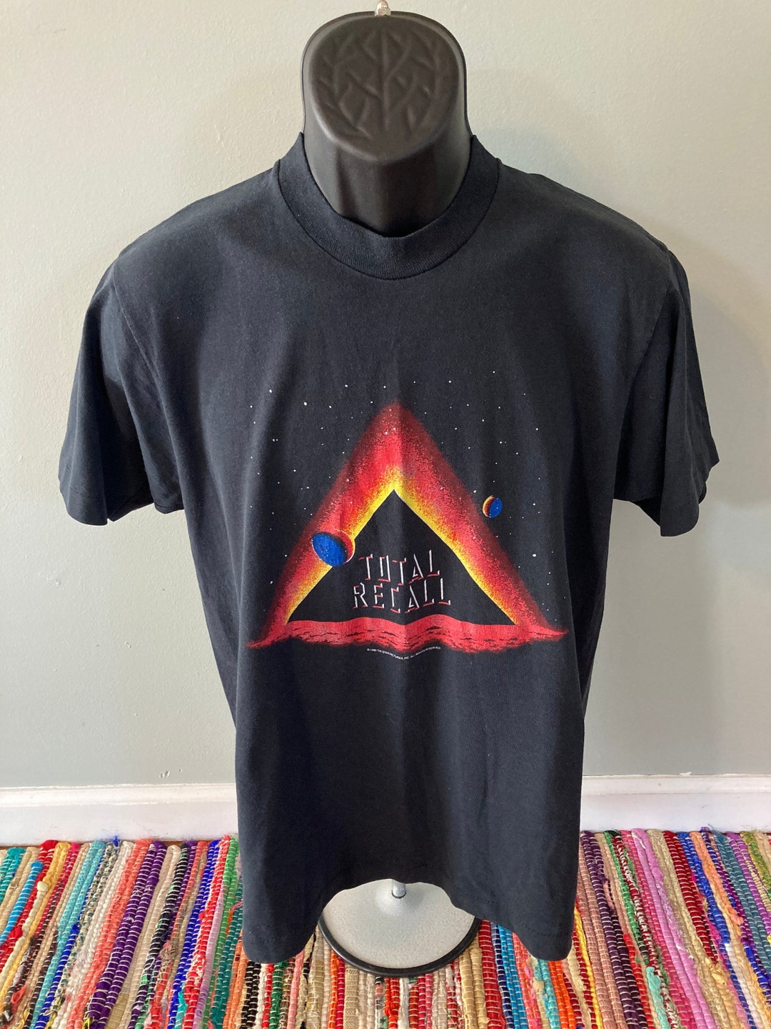 1990 Total Recall Movie Shirt Vintage 90s Promo Tee They Stole His 