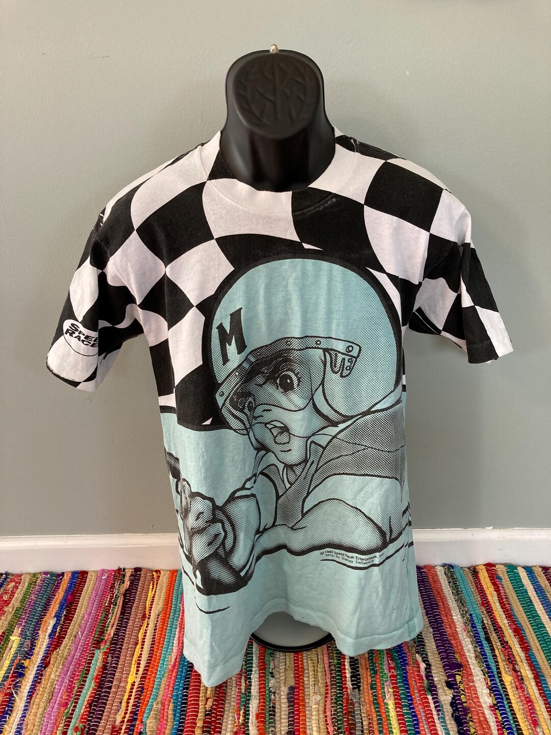 1992 Speed Racer All Over Print Shirt Vintage 90s Tee Stanley