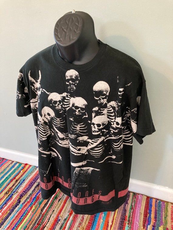 1994 Rolling Stones Voodoo Lounge Shirt Vintage Tee 90s Skeleton