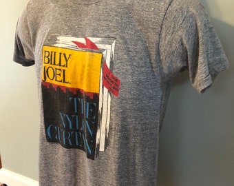 1982 Billy Joel Tour Shirt Vintage Tee 80s Concert Behind the