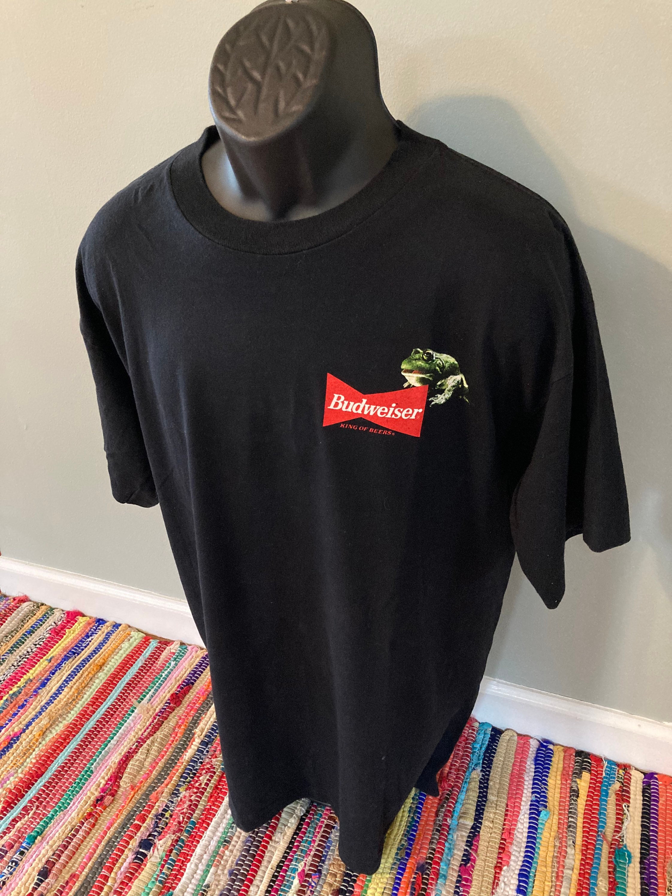 1995 Budweiser Frogs Stanley Desantis Shirt Vintage 90s Tee