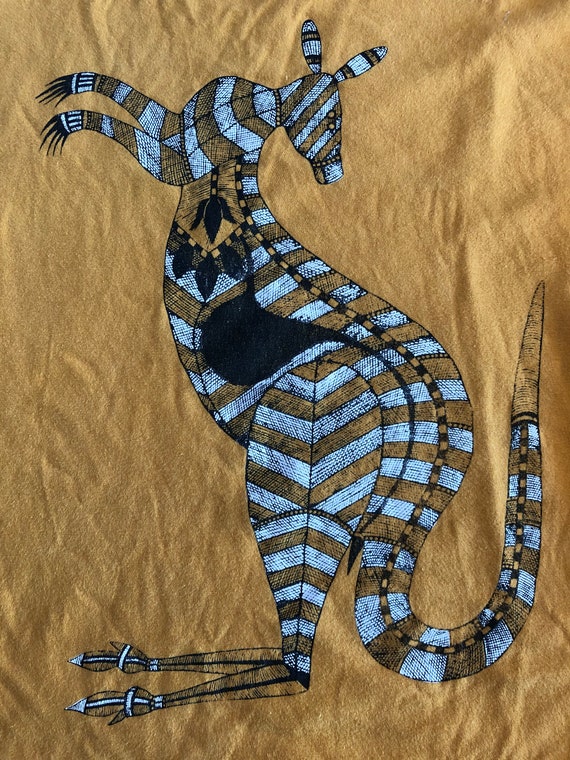 70s Australian Kangaroo Shirt Vintage Tee Striped… - image 6