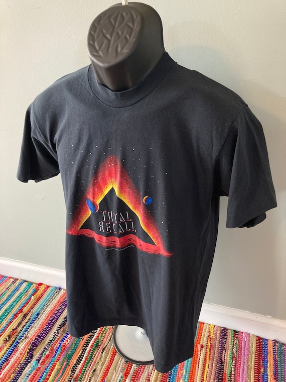 1990 Total Recall Movie Shirt Vintage 90s Promo Tee They Stole His