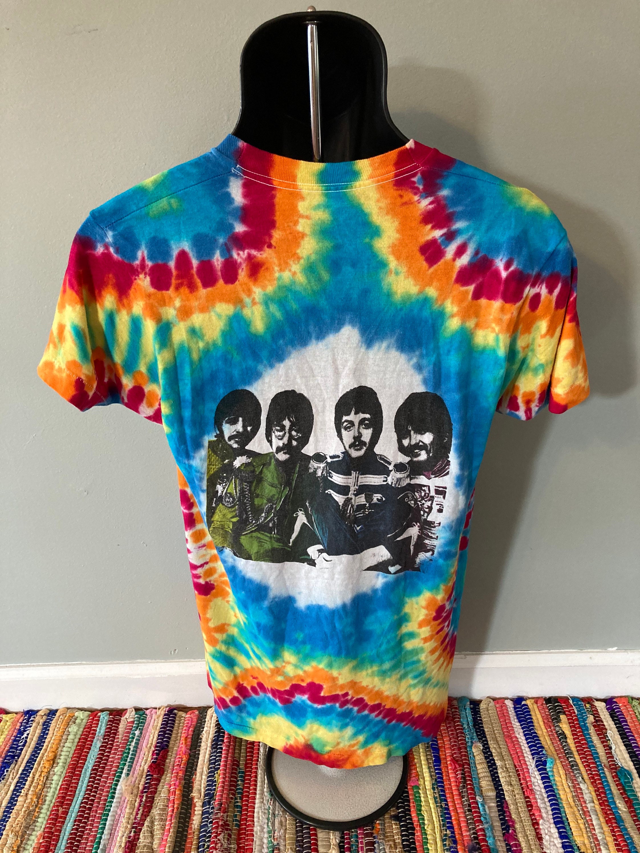 80s Beatles Sgt Peppers Lonely Hearts Club Band Shirt Vintage Concert John  Lennon Paul Mccartney Harrison Starr Tie Dye Screen Stars Large - Etsy