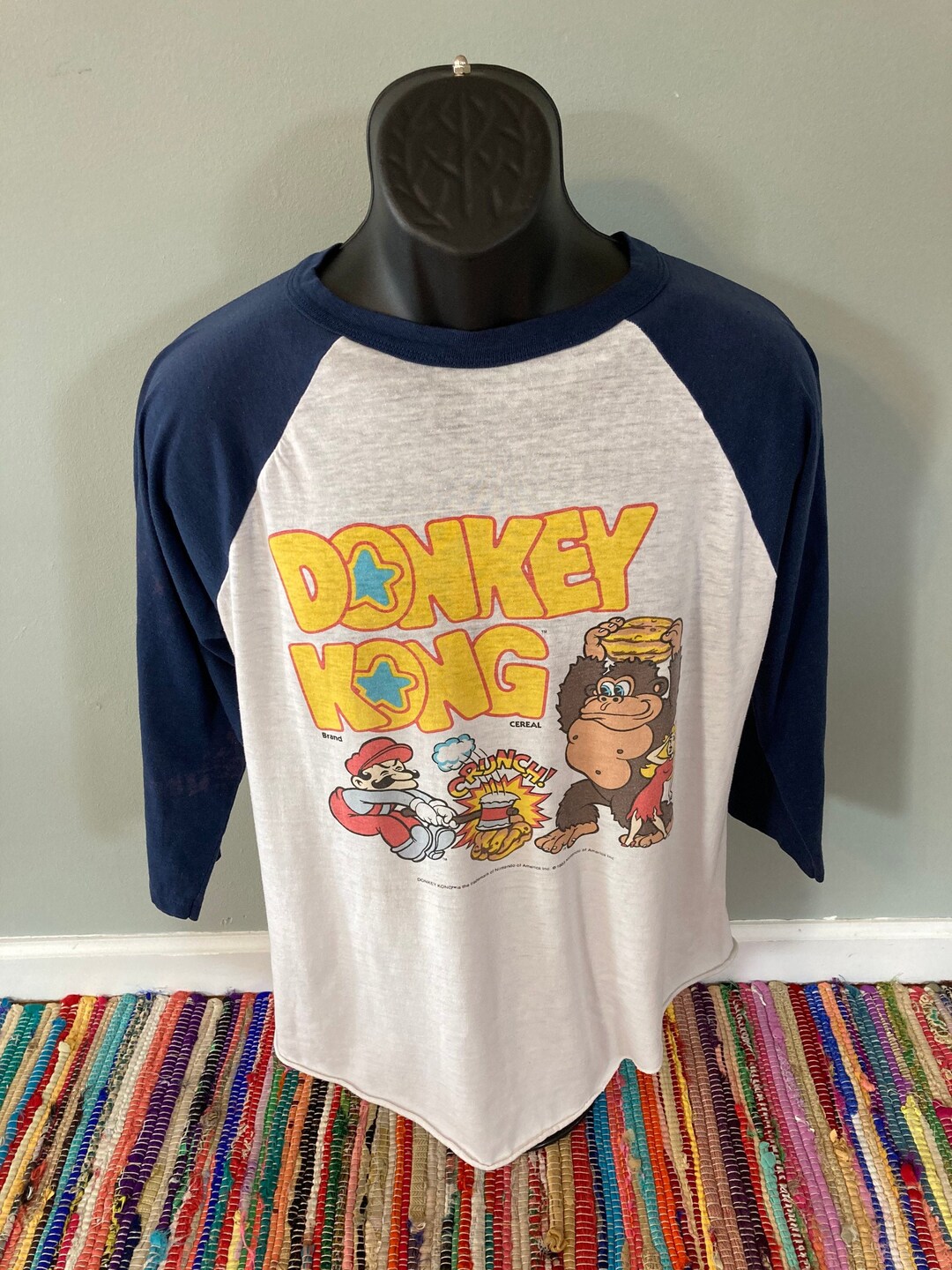 1983 Donkey Kong Nintendo Shirt Vintage 80s Tee Cereal Promo