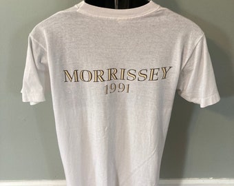 1991 Morrissey Concert Tour Shirt Vintage 90s Band Tee Interview