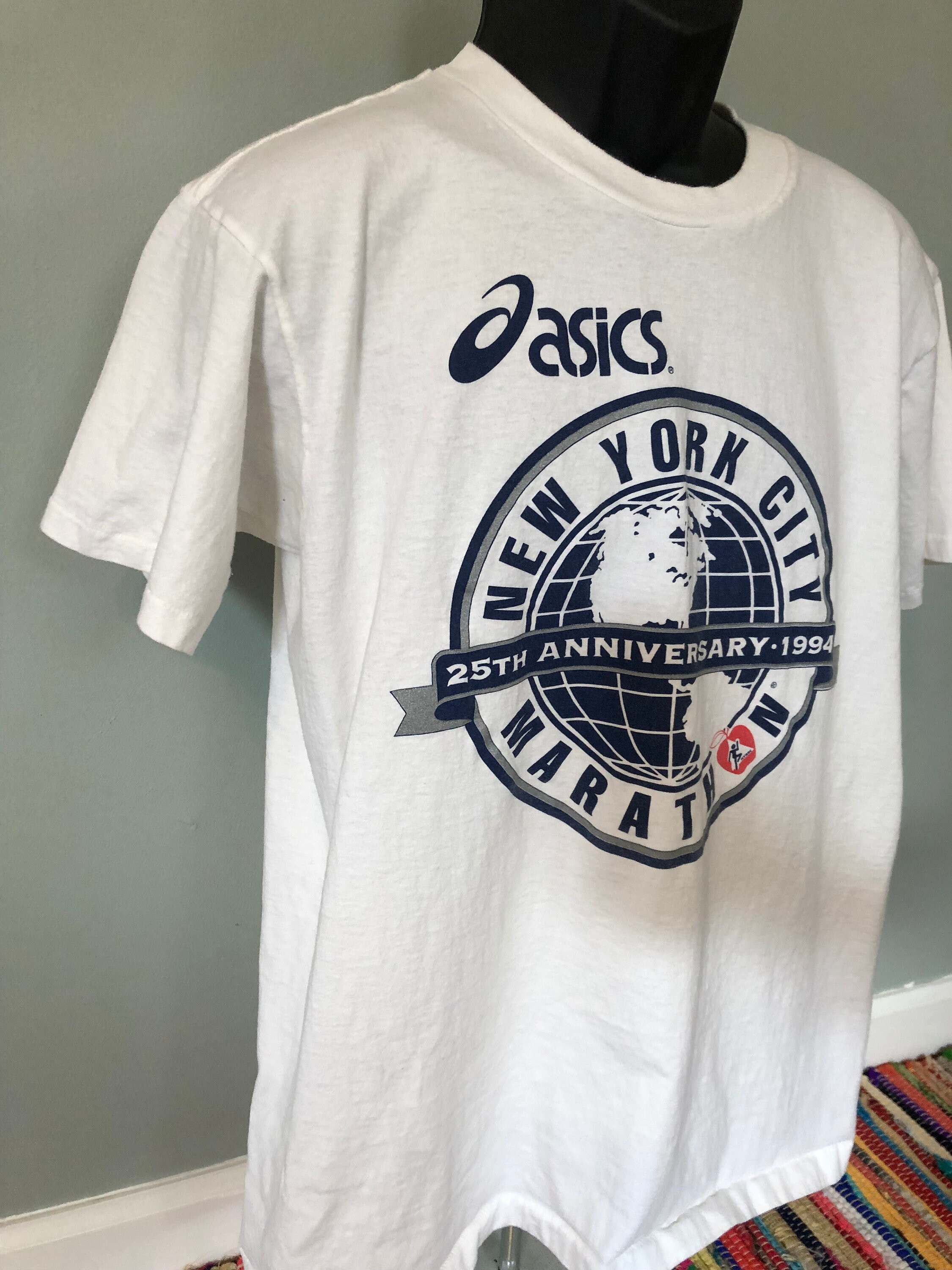 NEW YORK 94 Tシャツ 1994 New York City Marathon Shirt Vintage 90s Tee 25th