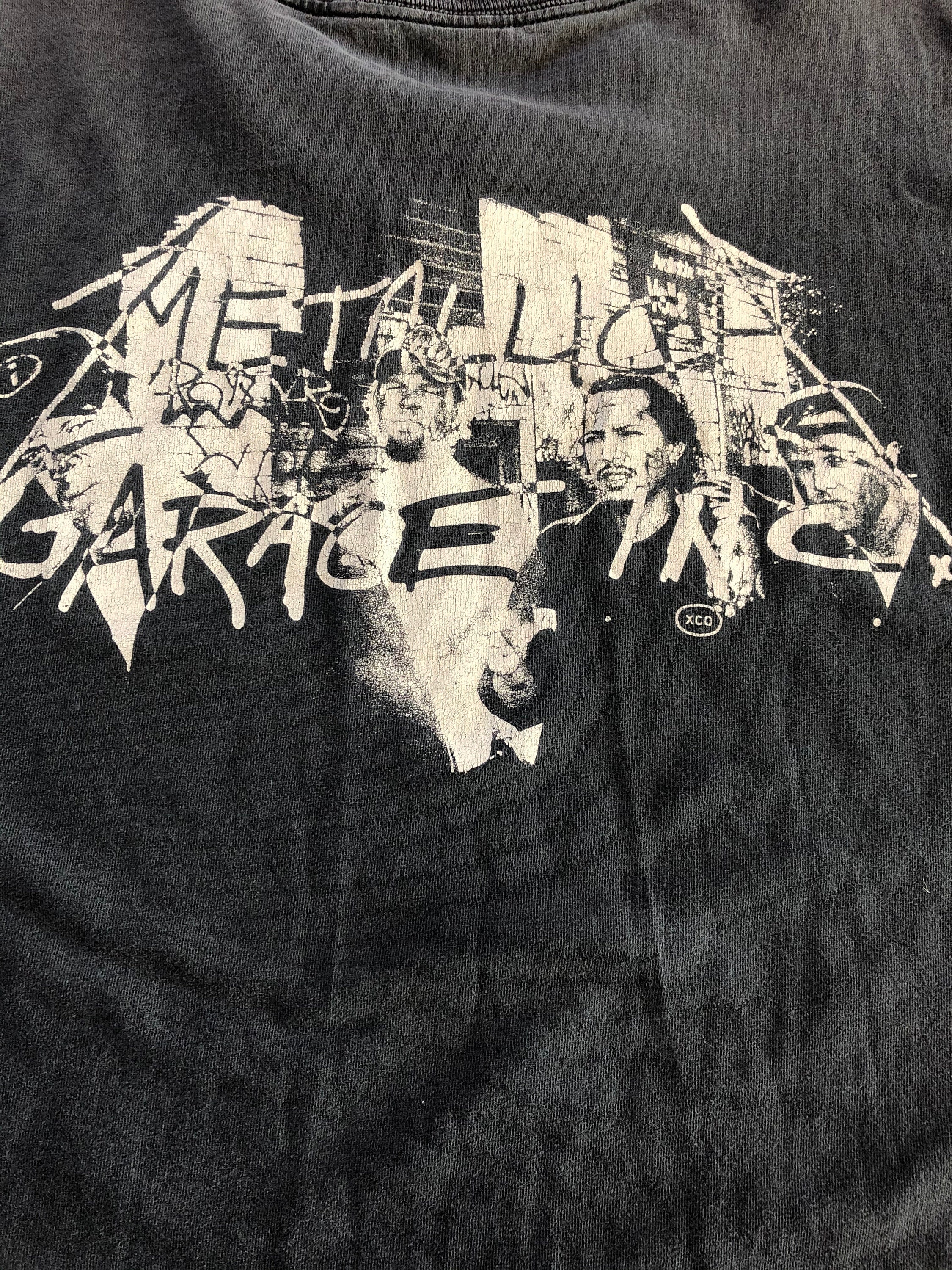 1998 Metallica Garage Band Shirt Vintage 90s Tee Trash Metal Rock