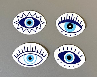 Evil Eye Sticker Set Waterproof | Laptop Sticker | Phone Sticker | Water Bottle Sticker | Waterproof Sticker