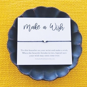Make a Wish Bracelet, Tie On Wish Bracelet, Wish Bracelet, Party Favor, Bracelet