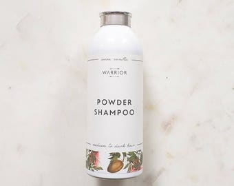 Powder Shampoo, Natural Dry Shampoo, Hair Powder, Dry Shampoo for dark hair, Cocoa Vanilla Scent, No Poo