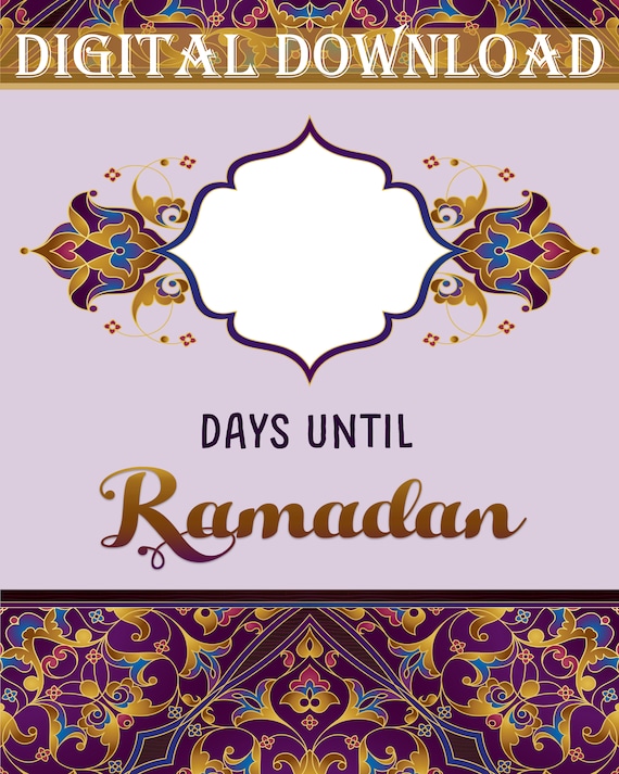 Ramadan Countdown Downloadable File Etsy