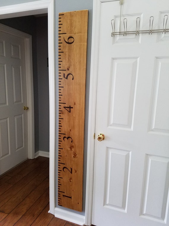 Wooden Ruler Height Chart