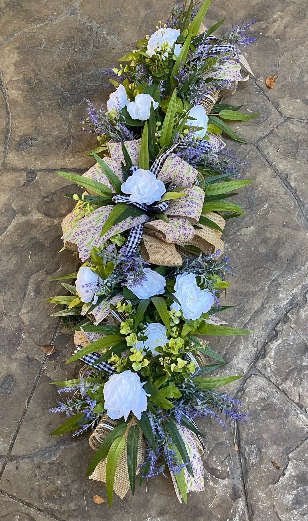 Dining Table Centerpiece, Rustic Garland Centerpiece, Rustic Enteryway ...
