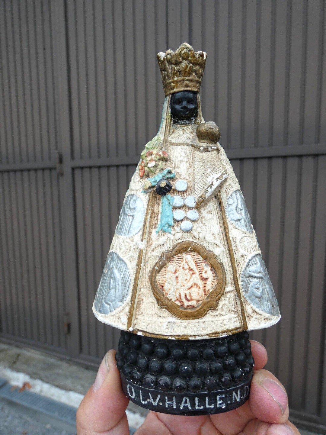 Antike Keramik Saint Notre Dame de Halle schwarze Madonna Statue - Etsy.de