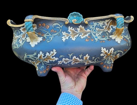 Antique German Villeroy Boch Pottery Mettlach Marked 1900s