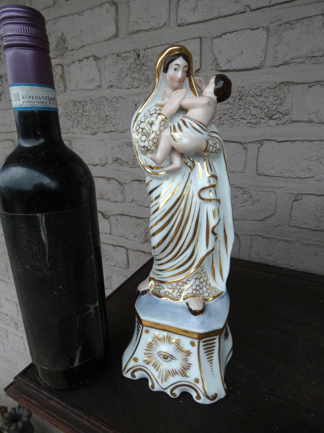 Antique French Vieux Paris Porcelain Madonna Figurine Statue - Etsy