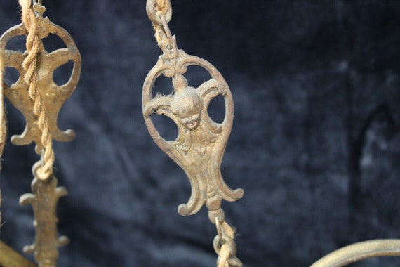 Antique Muller Freres Luneville 3 Arm Chandelier Lamp Glass Antique Muller Freres Luneville 3 Arm Chandelier Lamp Glass