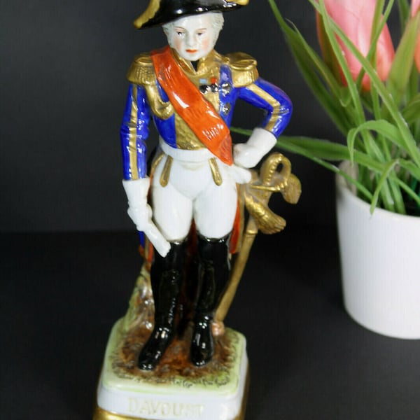 German scheibe alsbach napoleon davoust figurine statue marked