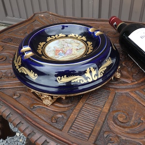 Vintage t limoges porcelain ashtray