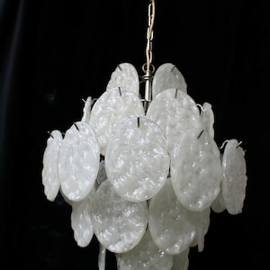 Vintage mid century  vistos stylei 36 discs chandelier lamp retro