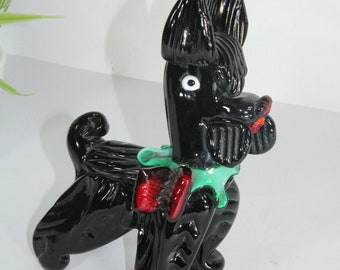 Vintage 1970 murano glass terrier dog figurine