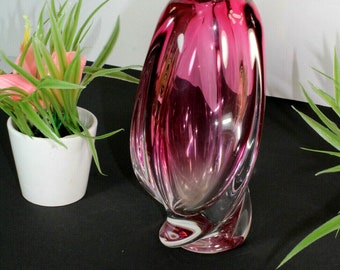 ヴァル・サン・ランベール ベルギー製 クリスタルガラス花瓶 希少 ヴァルサンランベール クリスタルガラス花瓶 ベルギー製 マーク