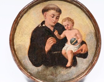 アンティーク　宗教画　油彩 2025年最新】Yahoo!オークション - 宗教画(油彩 絵画)の中古品・新品