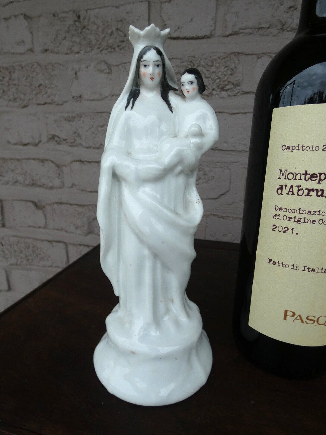 Antique 19thc French Old Paris Porcelain Madonna Figurine Statue - Etsy