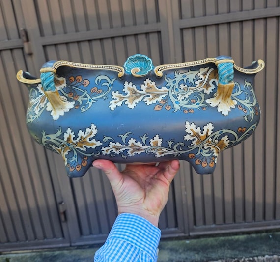 Antique German Villeroy Boch Pottery Mettlach Marked 1900s