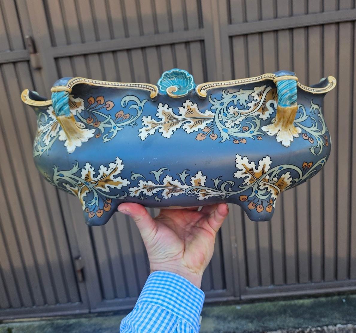 Antique German Villeroy Boch Pottery Mettlach Marked 1900s