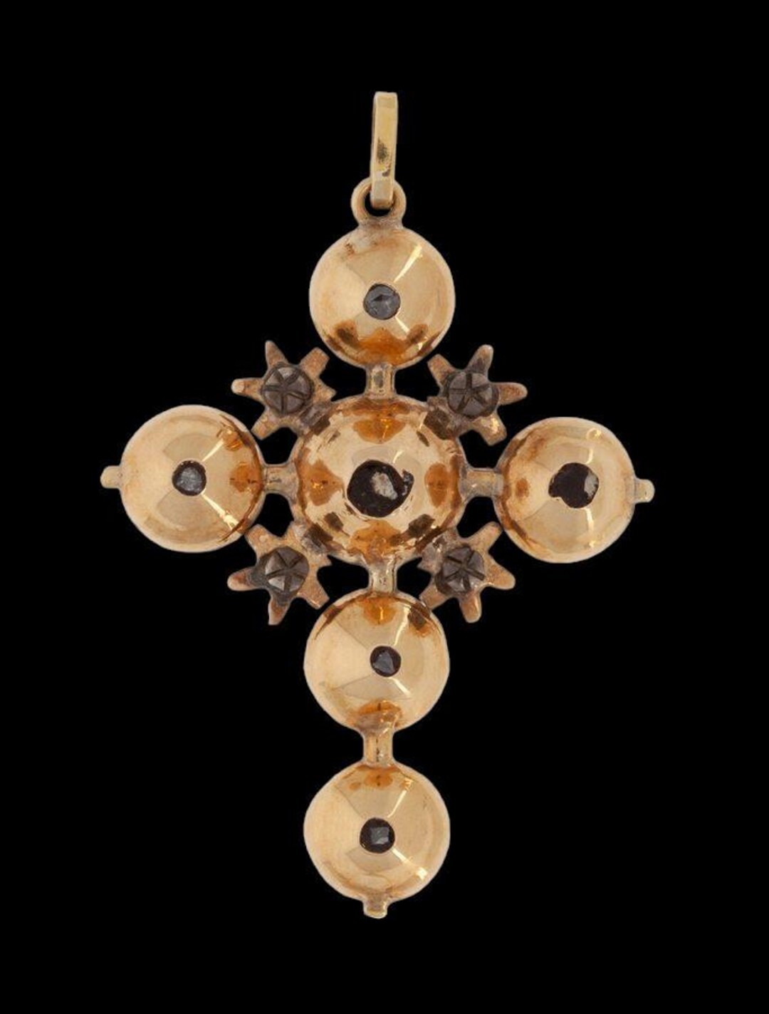 Antique Georgian Flemish Gold 18k Cross Pendant Cut Diamond - Etsy