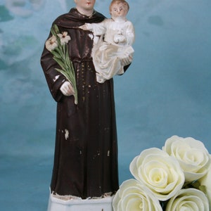 French biscuit religious holy saint anthony of padua with child religious