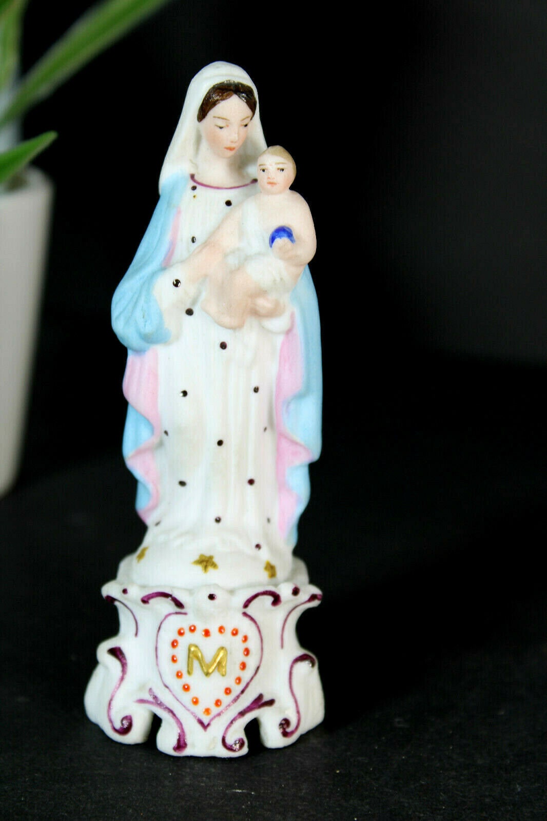 Antique French Vieux Paris Porcelain Madonna Figurine Statue - Etsy