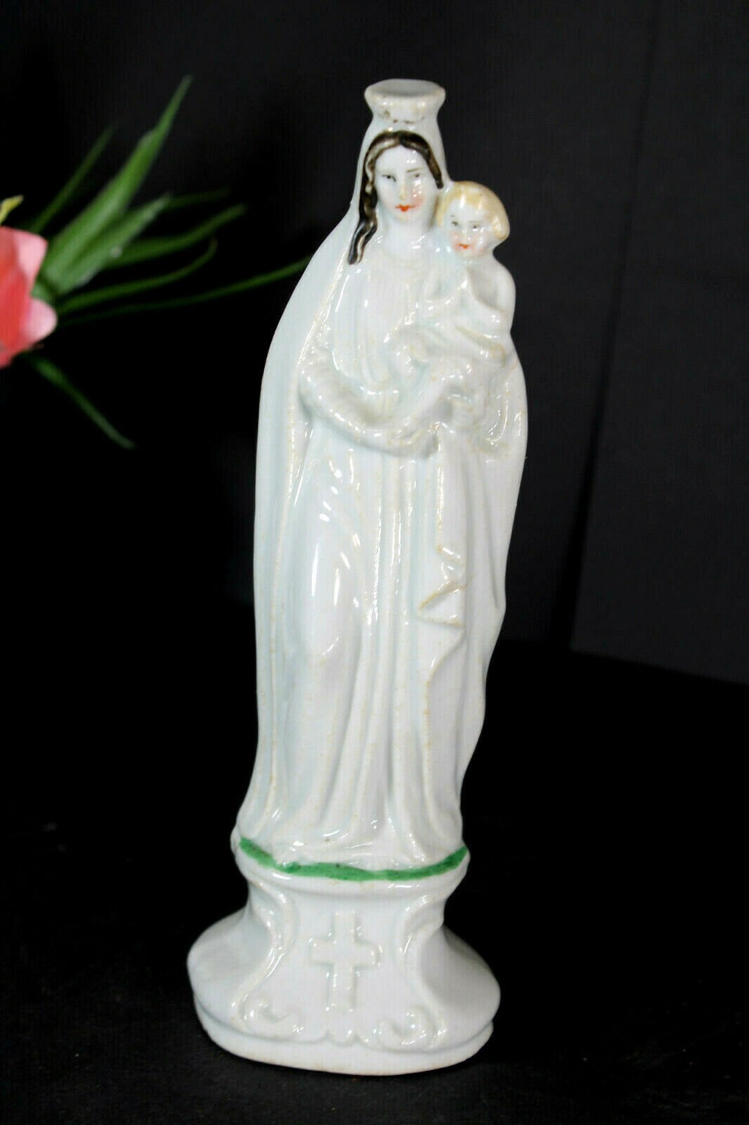 Antique French Vieux Paris Porcelain Madonna Figurine Statue - Etsy