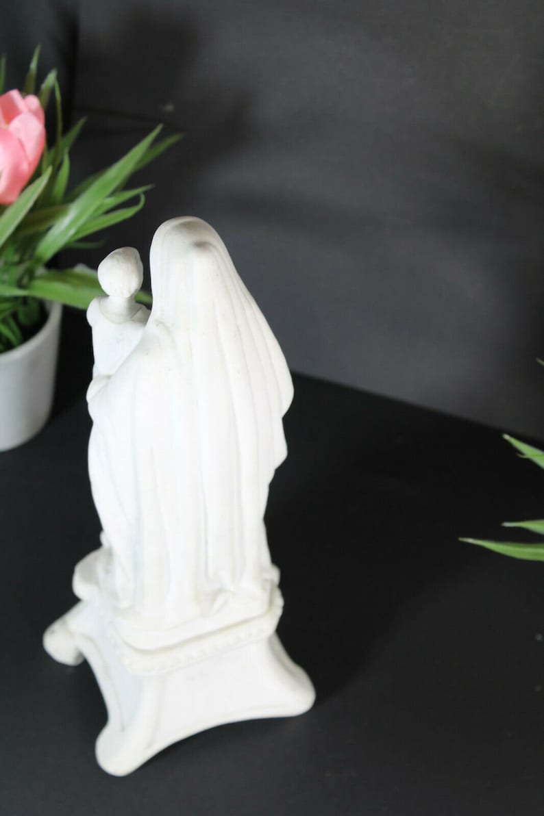 Antique French Bisque Porcelain Madonna Figurine Statue - Etsy