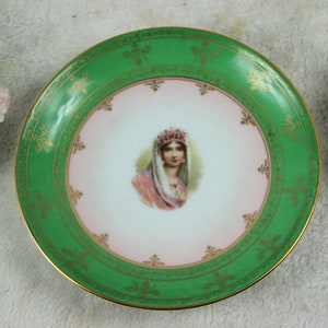Antike französische vieux paris Porzellan Platte Josephine von Napoleon