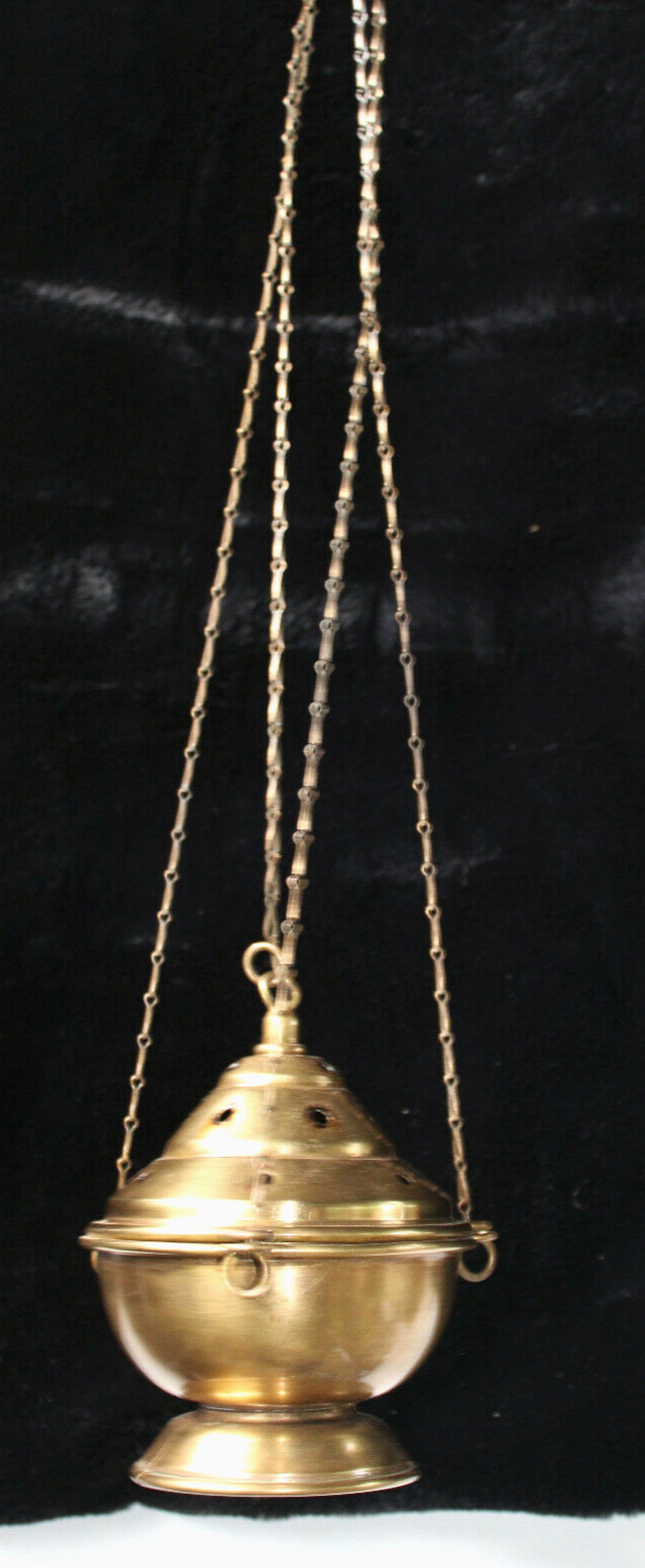 Antique Brass Church Incense Burner Etsy