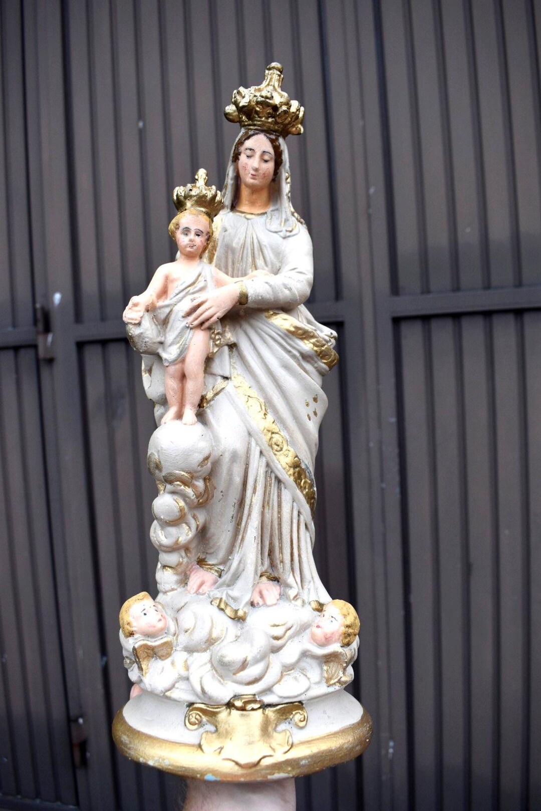 Antique French Chalk Saint Notre Dame De Victoires Victory Madonna ...
