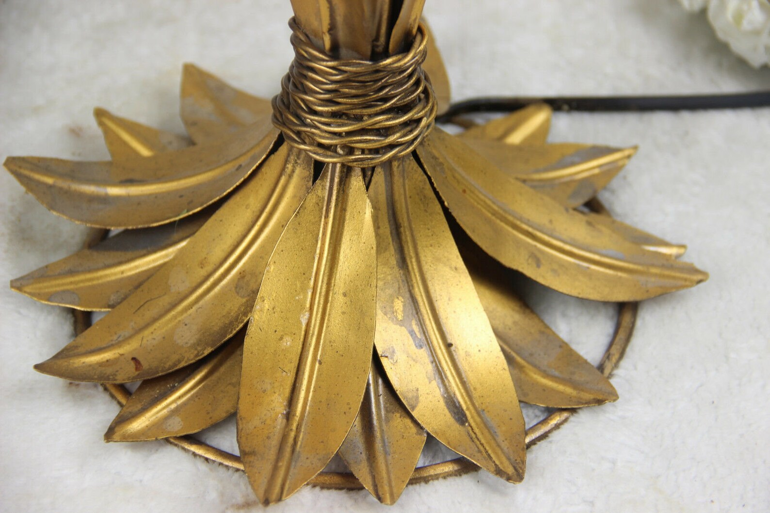 Mid Century Hollywood Regency Hans Kogl Palm Tree Lamp Metal Etsy