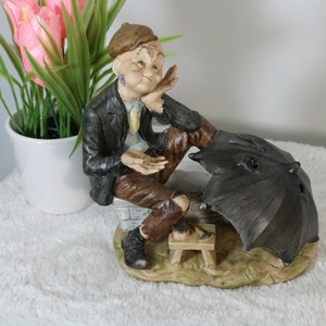 Vintage italienischen Capodimonte Porzellan Statue Figur