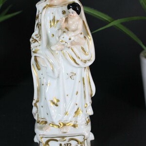 Antique French Vieux Paris Porcelain Madonna Figurine Statue - Etsy