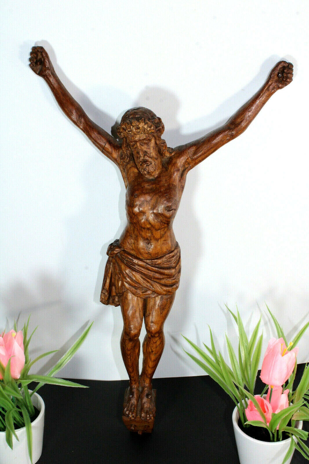 イエス・キリスト像 Jesus Statue アンティーク 木彫り彫刻 イエス・キリスト像 Jesus Statue アンティーク 木彫り彫刻 豪華