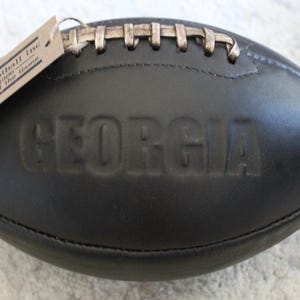 Balón de fútbol vintage de los años 50 / Georgia / 100 % cuero / El regalo deportivo perfecto / Hecho a mano