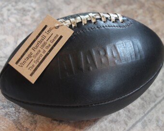 Vintage American 1950&#39;s Football - ALABAMA -100% leather - The perfect sports gift!