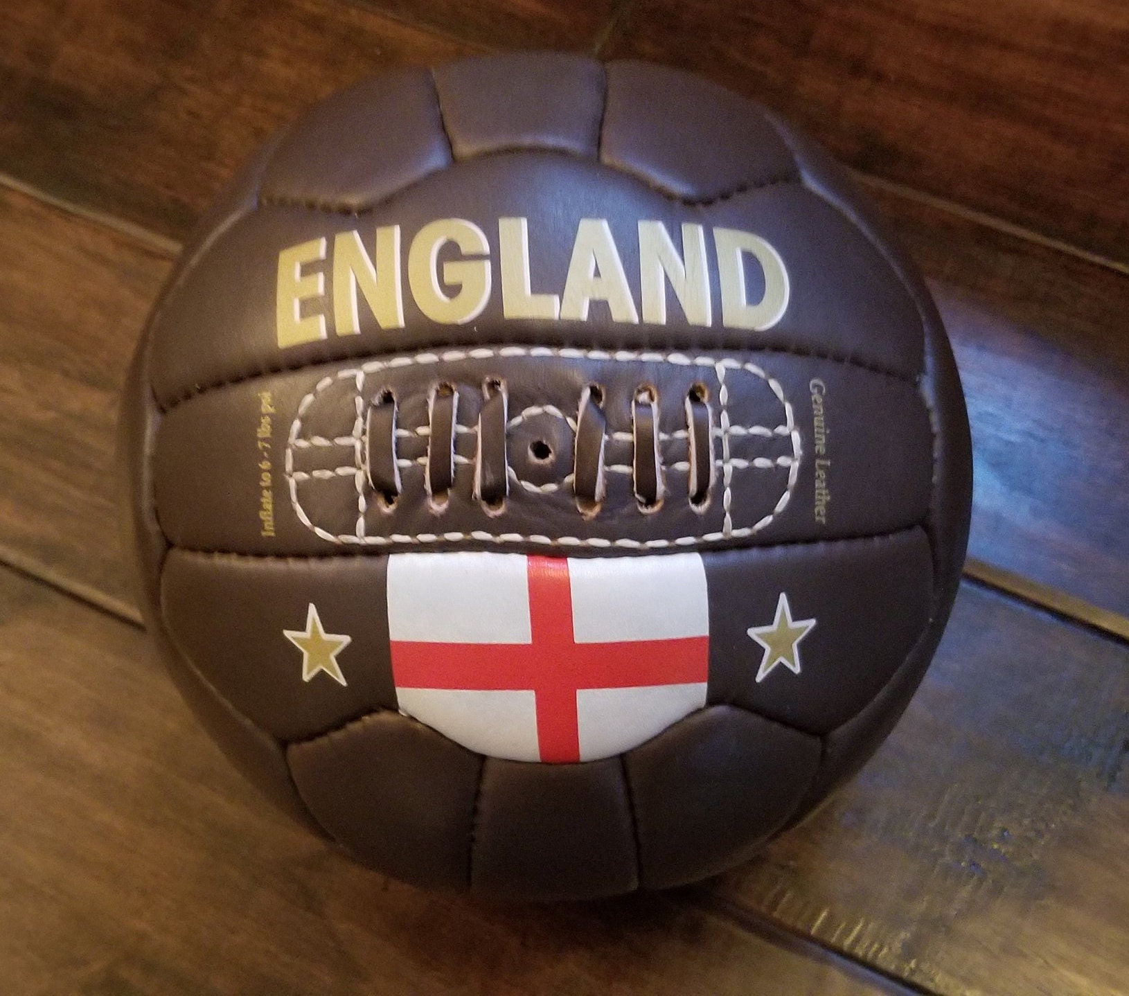 Vintage Leather Soccer Ball 1966 England 100% leatherTOP SELLER 