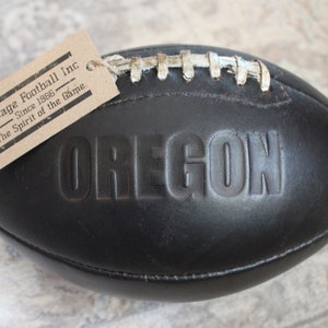 Balón de fútbol vintage de los años 50 / Oregon / 100 % cuero / El regalo deportivo perfecto / Hecho a mano