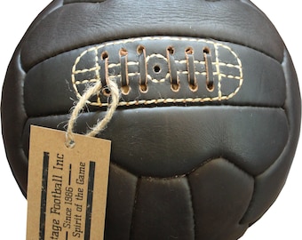 BALLON DE FOOTBALL VINTAGE | vintage Leather Soccer Ball 1966 | 100% cuir | Fabriqué à la main