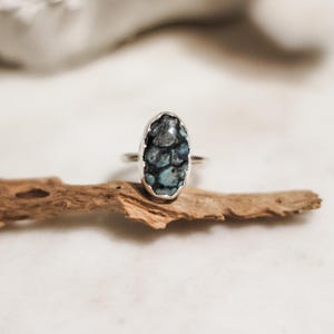 Blue Boy Variscite Oval Stone Solitaire Sterling Silver Ring Size 6 1/2 | The Haute Bohemian Jewelry |Turquoise jewelry